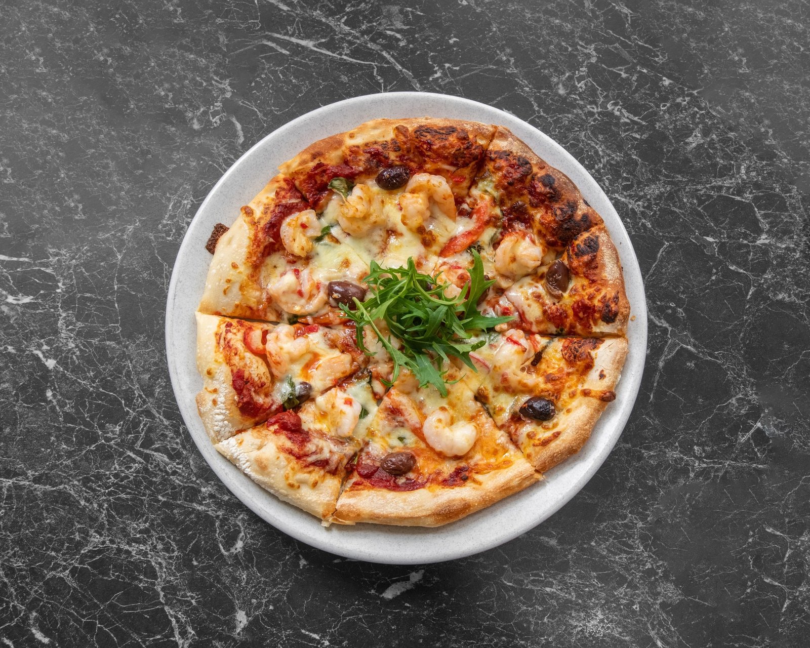 Garlic Prawn Pizza